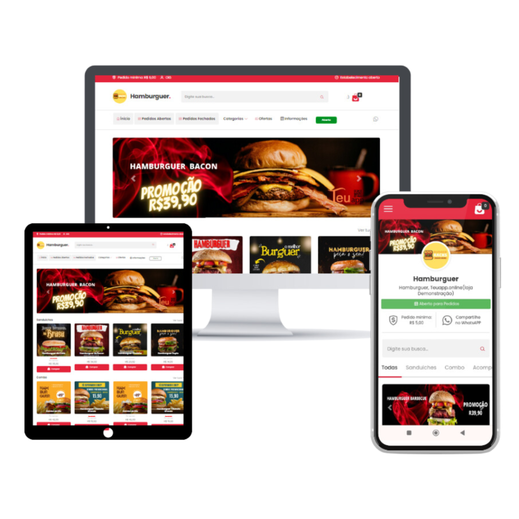 com Teu App você tem um site e App totalmente responsivo e vc começa Grátis.